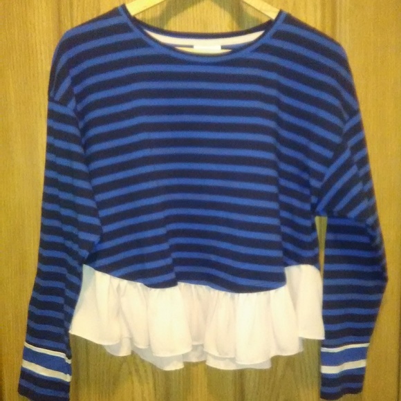 Anthropologie Tops - Deletta L/S Knit Crop Top  GUC!